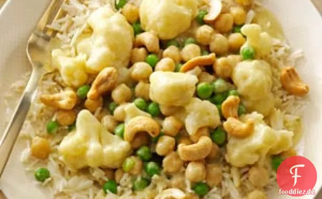 Grünes Kichererbsen-Gemüse-Curry