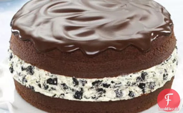 Mit Schokolade überzogener OREO-Kekskuchen