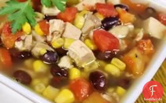 Hühnchen-Tortilla-Suppe aus sechs Dosen