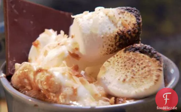 Heiße Kokosnussschokolade