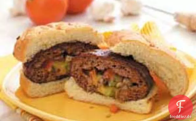 Gefüllte Barbecue-Burger