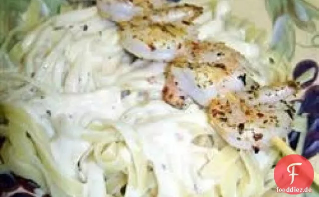 Alfredo-Garnelen mit Engelshaar-Pasta
