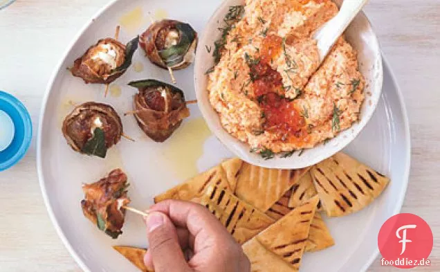 Geräucherter Lachs Tarama Mit Pita Chips