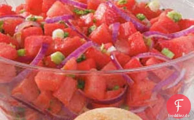 Pikanter Wassermelonensalat