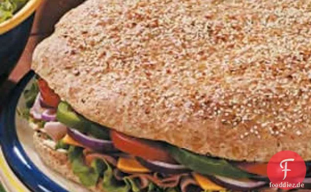 Riesiges Focaccia-Sandwich