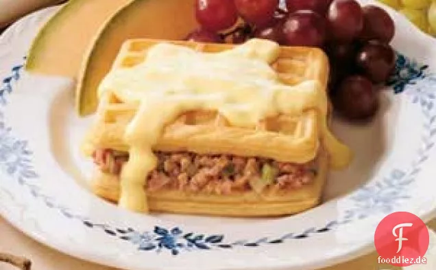 Schinken-Waffelwiches