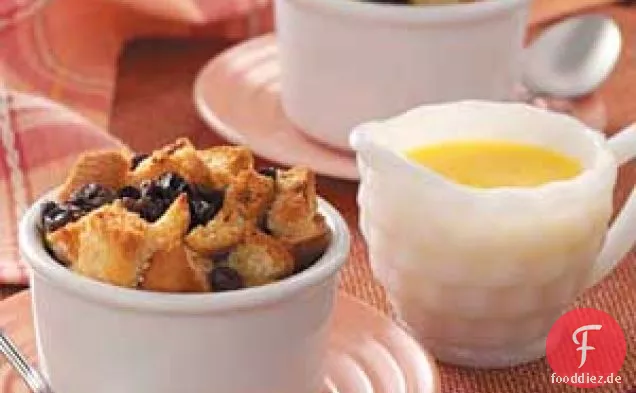 Brotpudding mit Buttersauce