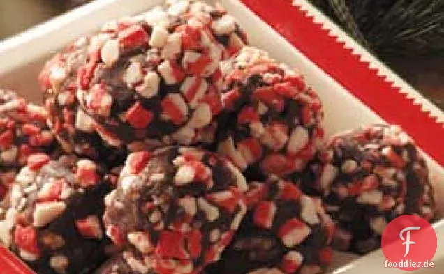 Pfefferminz-Fudge-Trüffel
