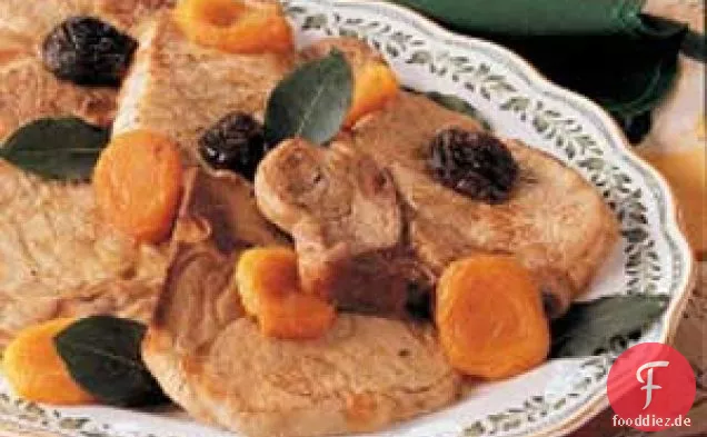 Herbstliche Schweinekoteletts