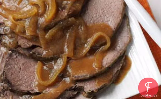 Langsam gegartes Rindfleisch
