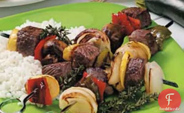 Sommer-Steak-Spieße