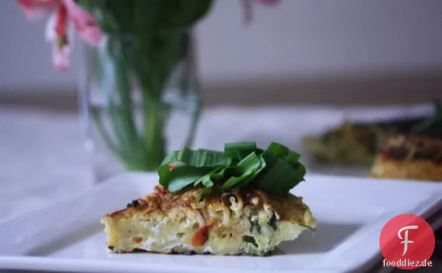 Spaghetti Frittata Mit Rampen