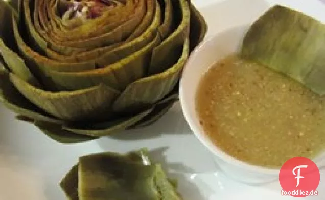 Zitronen-Senf-Dip-Sauce für Artischocken