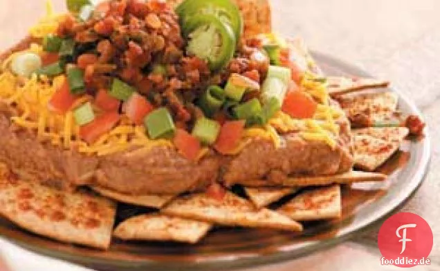 Nachos mit Bohnenmus