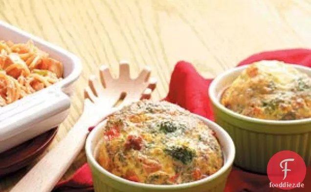 Speck-Brokkoli-Quiche-Tassen