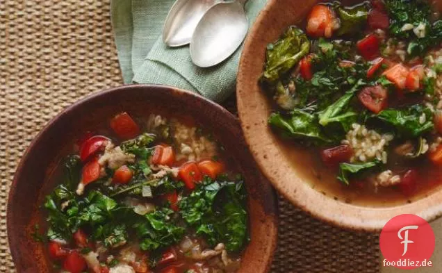 Puten-, Grünkohl- und Naturreissuppe