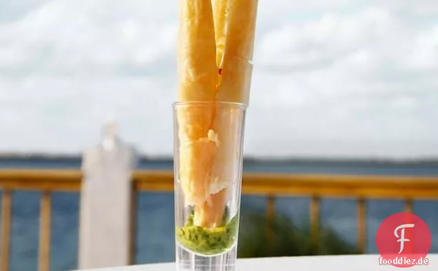 Käsestangen in Pesto
