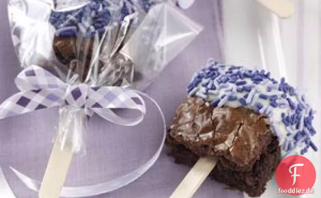Getunkte Brownie-Pops