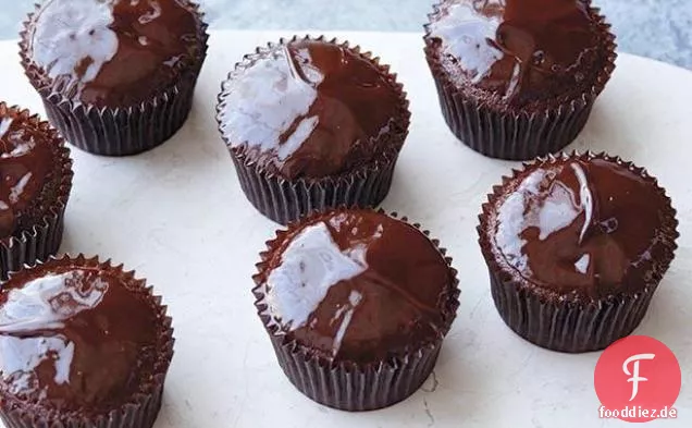 Schokoladen-Ganache-Cupcakes