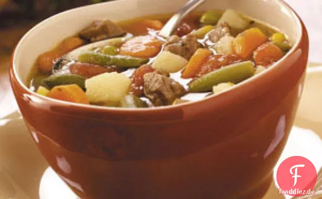 Gemüsesuppe aus dem Slow Cooker