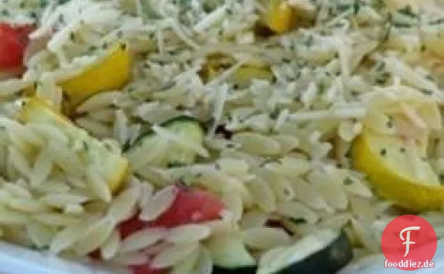 Orzo mit geröstetem Gemüse