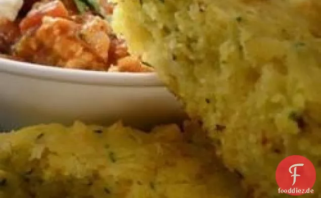 Zucchini-Maisbrot aus der Pfanne