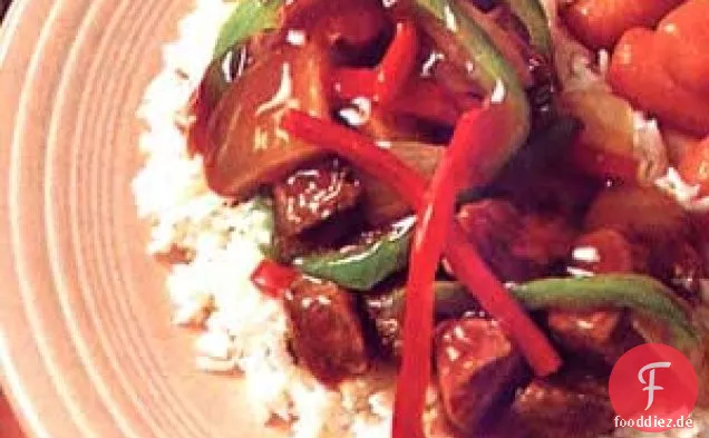Rindfleisch und Paprika