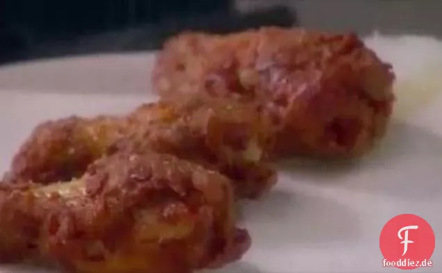 Scharf gebratene Hähnchen-Drumettes