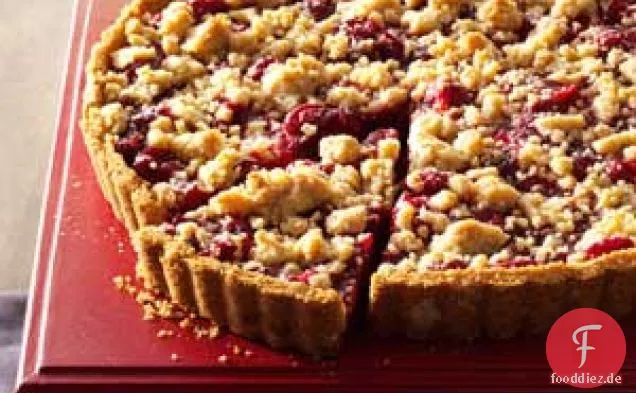 Cranberry-Orangen-Streuselkuchen