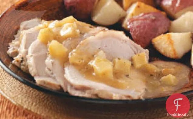 Schweinebraten mit Apfel