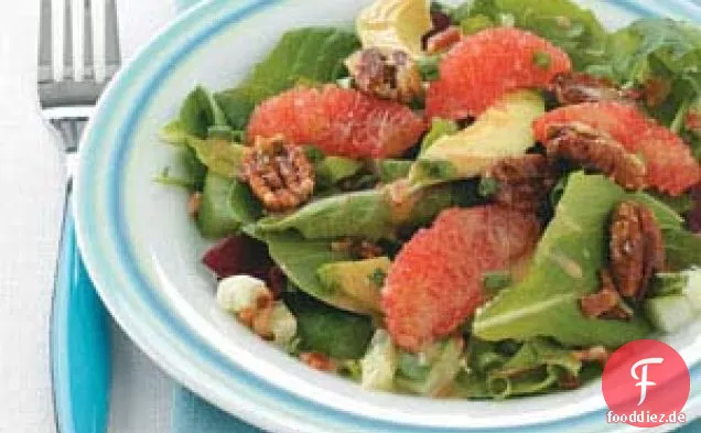 Karamellisierter Grapefruitsalat