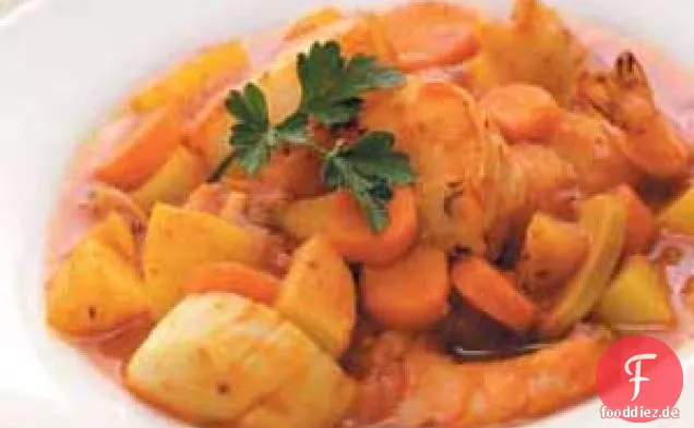 Würziger Meeresfrüchteeintopf