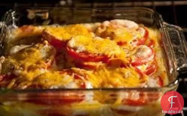 Sommerlicher Tomatenauflauf