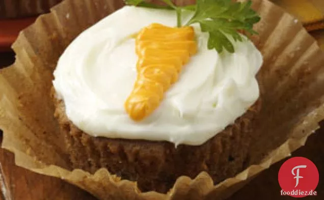 Cupcakes mit Karotten-Topping
