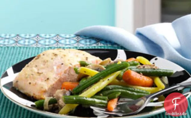 Gebackener Meerrettichlachs
