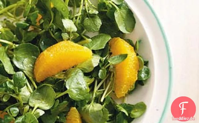 Brunnenkresse-Orangen-Salat