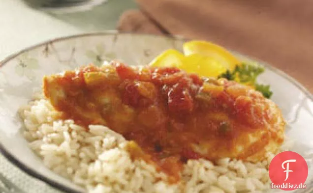 Hähnchen mit Aprikosen-Orangen-Salsa