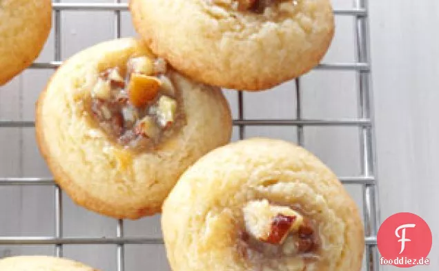Pekannusskuchen-Daumenabdrücke