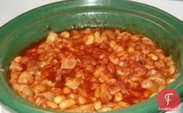 Gebackene Bohnen aus dem Slow Cooker