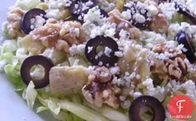 Walnuss-Blauschimmelkäse-Artischockensalat