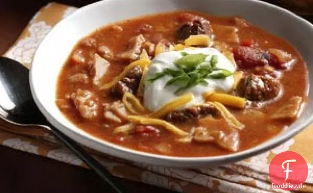 Pikante Tortillasuppe