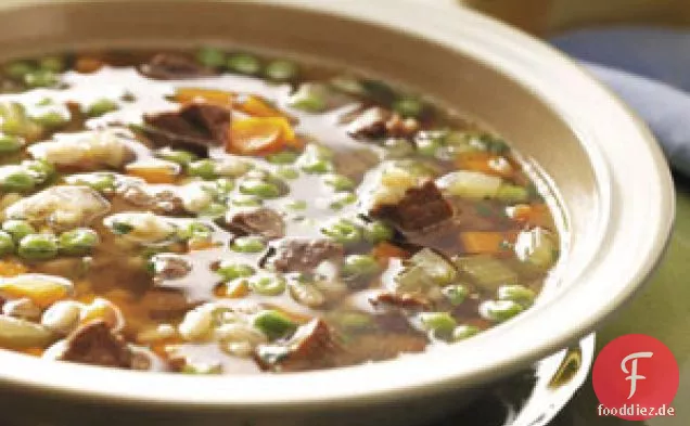 Rindfleisch-Gerstensuppe