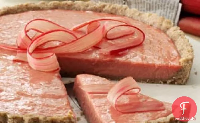 Rhabarbertarte mit Mürbeteigboden