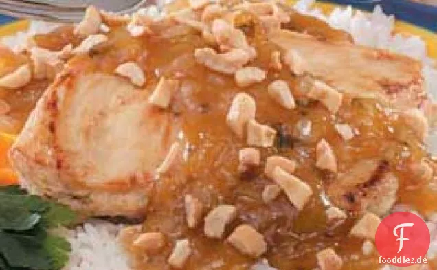 Orangen-Honig-Cashew-Hühnchen