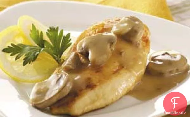 Hähnchen mit Zitronen-Pilz-Geschmack