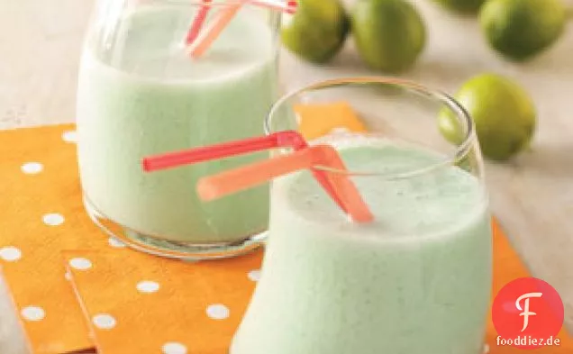 Limettenmilchshakes für zwei