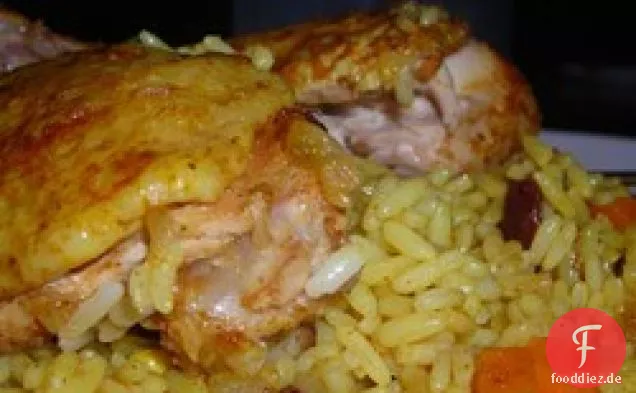 Bombay Chicken und Reis