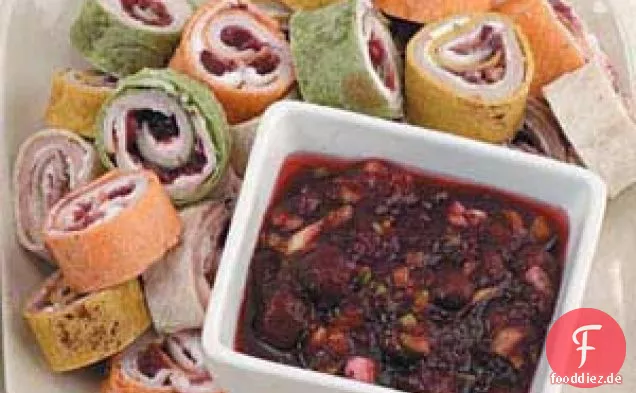 Truthahn-Tortilla-Spiralen