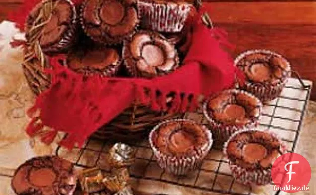 Erdnussbutter-Brownie-Cups