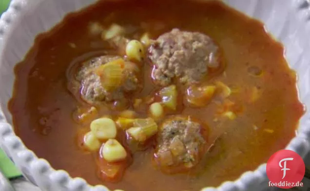 Lammfleischbällchensuppe (Sopa de Albondigas)